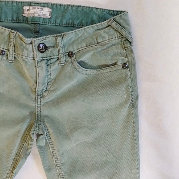 Free People Skinny Stretch Corduroy Pants 27 - Picture 6 of 12